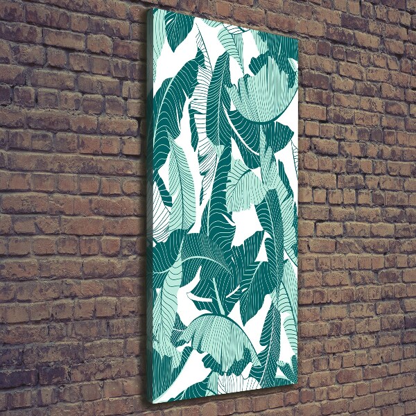 Picture canvas print Tropical leaves