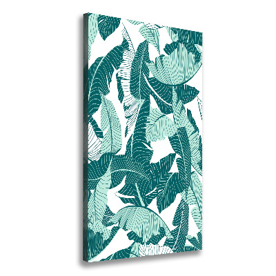 Picture canvas print Tropical leaves