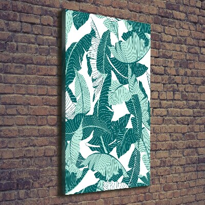 Picture canvas print Tropical leaves