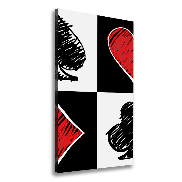 Canvas wall art Card colors