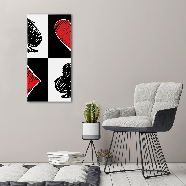 Canvas wall art Card colors