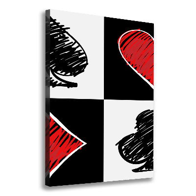 Canvas wall art Card colors