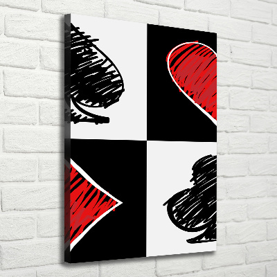 Canvas wall art Card colors