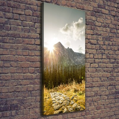 Wall art canvas Sunset of the Tatra Mountains