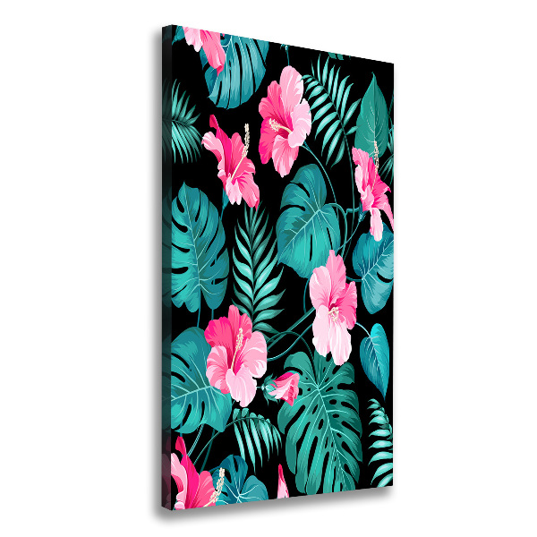 Wall art canvas Hawaiian flowers