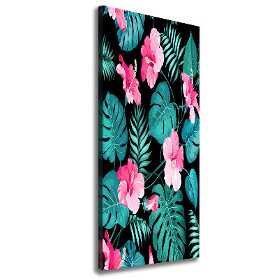 Wall art canvas Hawaiian flowers