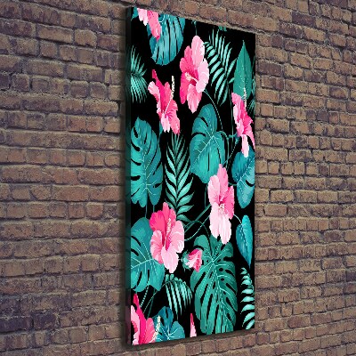 Wall art canvas Hawaiian flowers