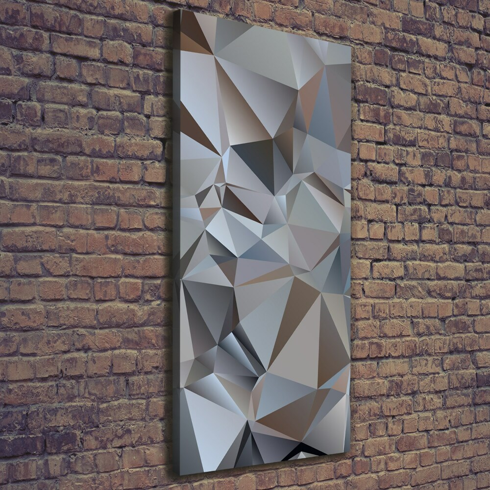 Canvas wall art Abstraction of the triangle