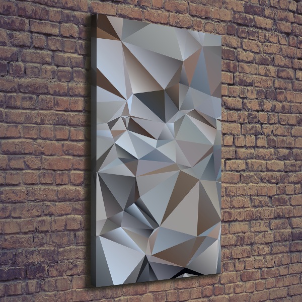 Canvas wall art Abstraction of the triangle