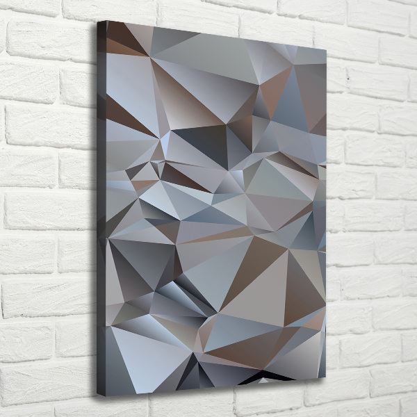 Canvas wall art Abstraction of the triangle