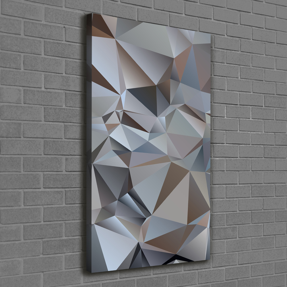 Canvas wall art Abstraction of the triangle