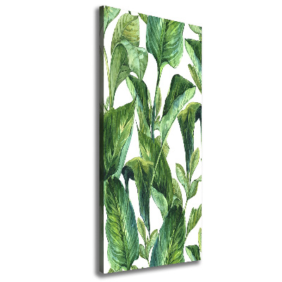 Wall art canvas Tropical leaves