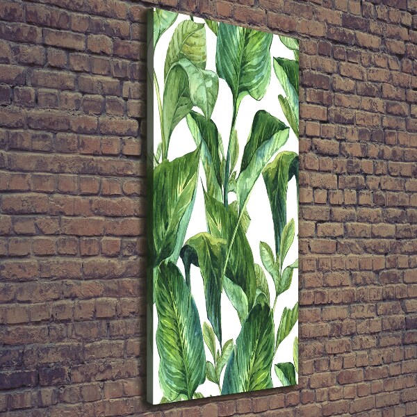 Wall art canvas Tropical leaves