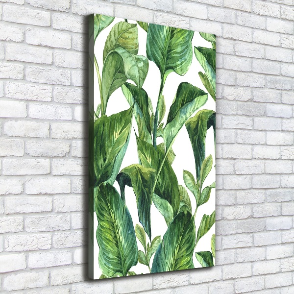 Wall art canvas Tropical leaves