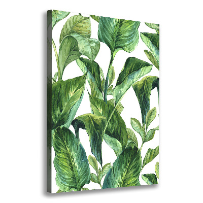 Wall art canvas Tropical leaves