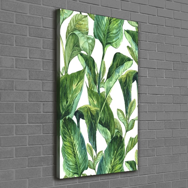 Wall art canvas Tropical leaves