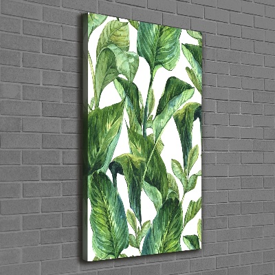 Wall art canvas Tropical leaves