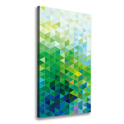 Canvas wall art Abstraction of the triangle