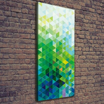 Canvas wall art Abstraction of the triangle