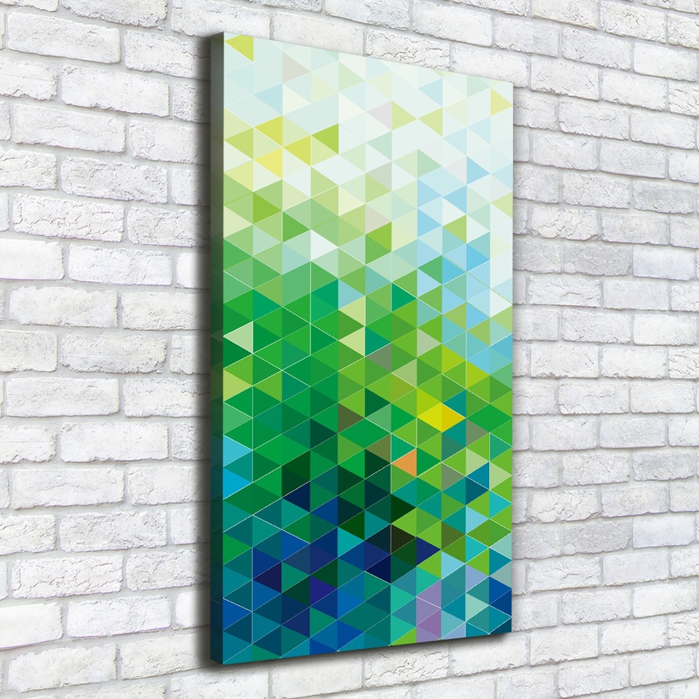 Canvas wall art Abstraction of the triangle