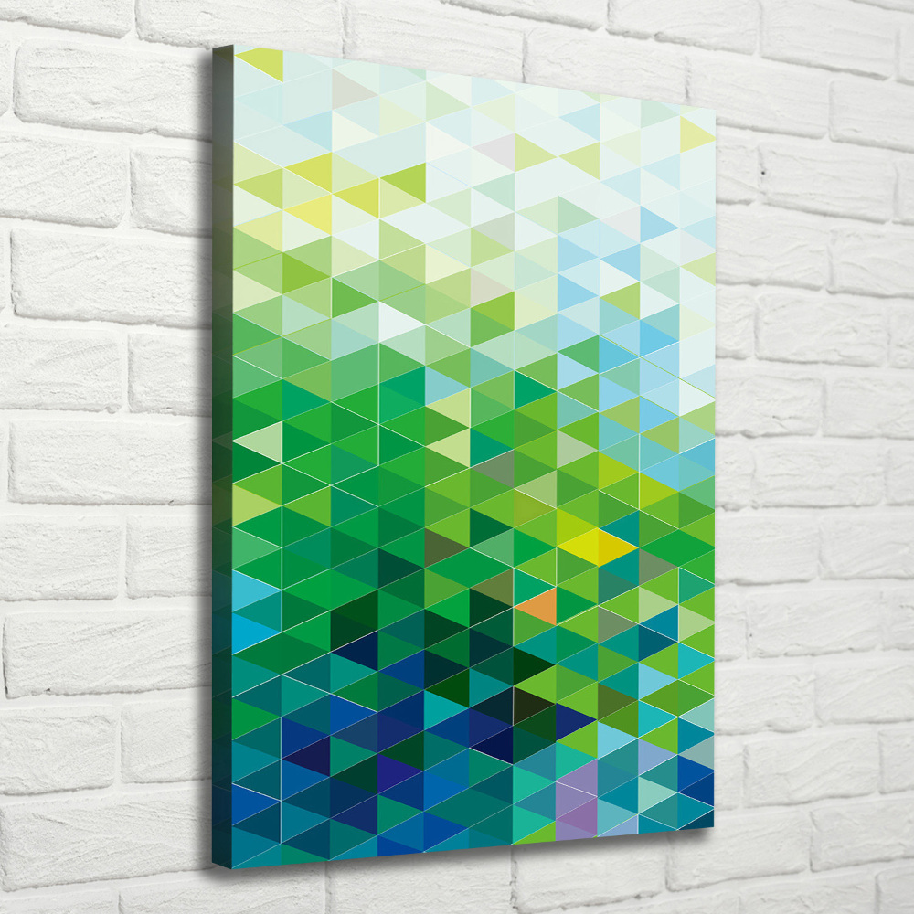 Canvas wall art Abstraction of the triangle