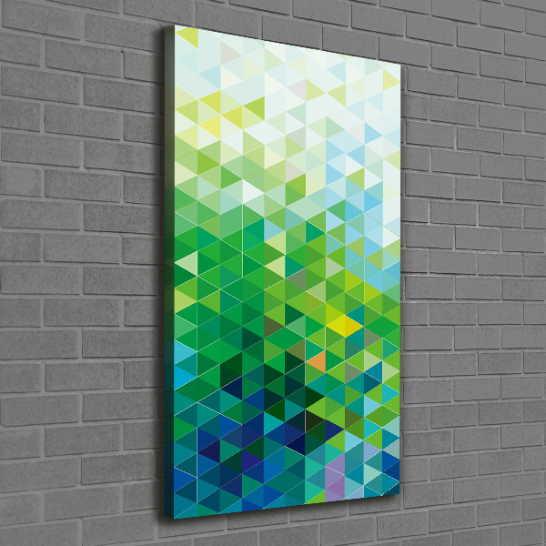 Canvas wall art Abstraction of the triangle