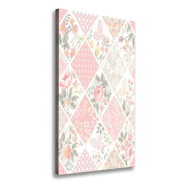 Wall art canvas Floral pattern