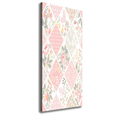 Wall art canvas Floral pattern