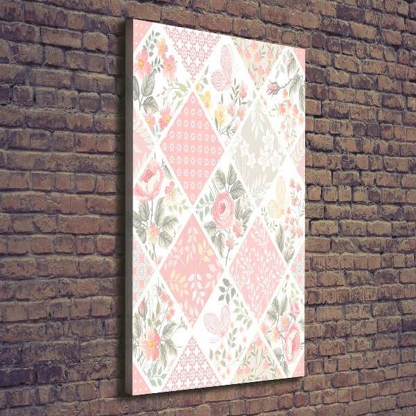 Wall art canvas Floral pattern