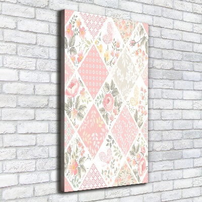 Wall art canvas Floral pattern