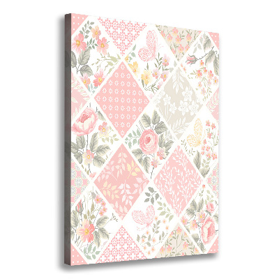 Wall art canvas Floral pattern