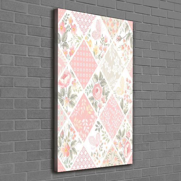 Wall art canvas Floral pattern