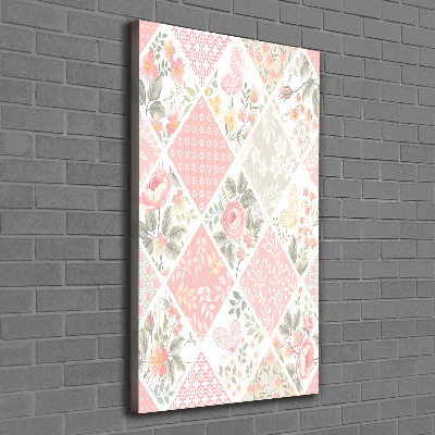 Wall art canvas Floral pattern