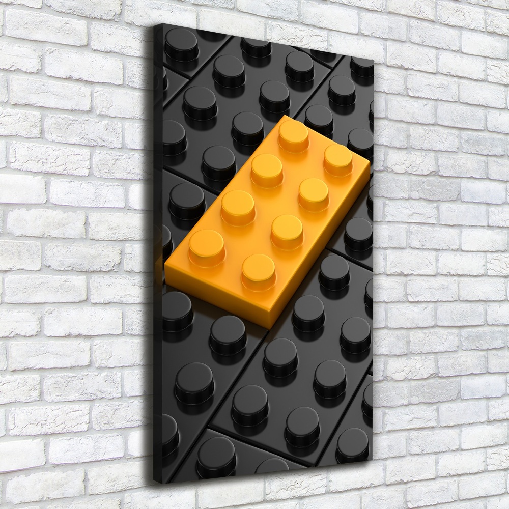 Wall art canvas Lego bricks