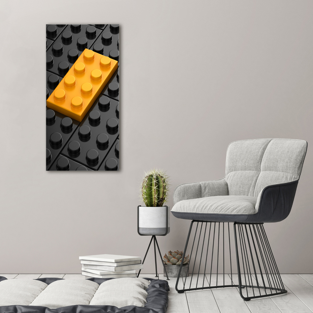 Wall art canvas Lego bricks