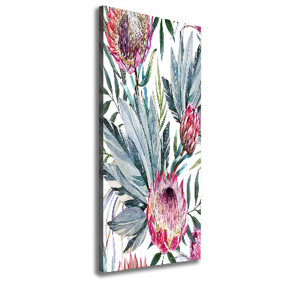 Picture canvas print Protea