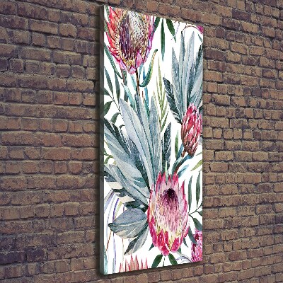 Picture canvas print Protea