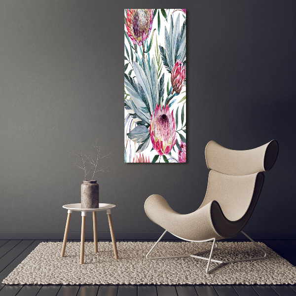 Picture canvas print Protea