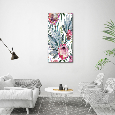 Picture canvas print Protea