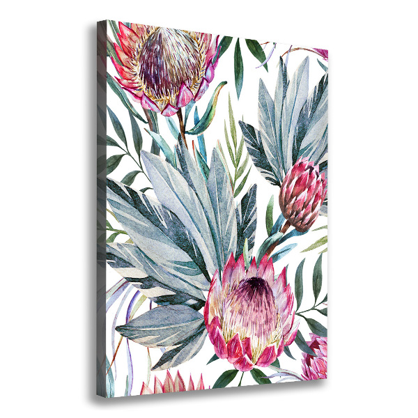 Picture canvas print Protea