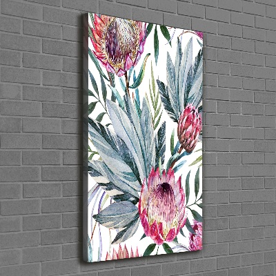 Picture canvas print Protea