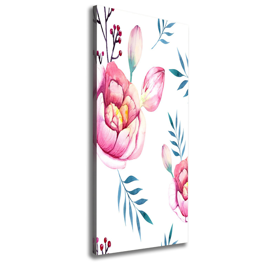 Wall art canvas Peonies