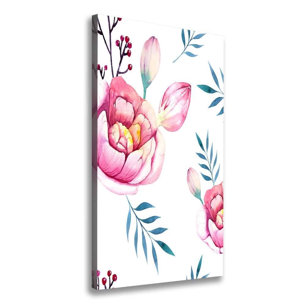 Wall art canvas Peonies