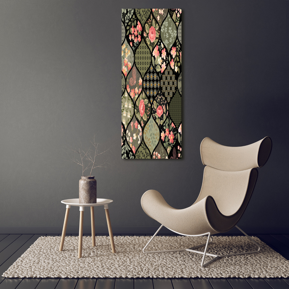 Picture canvas print Floral pattern