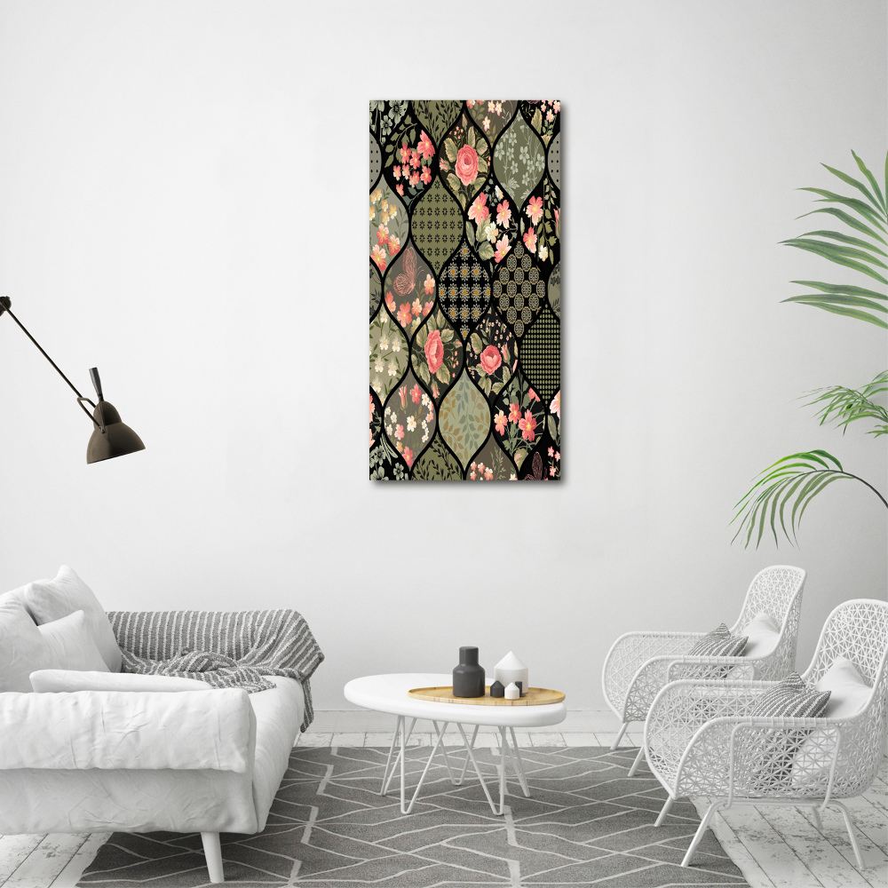 Picture canvas print Floral pattern