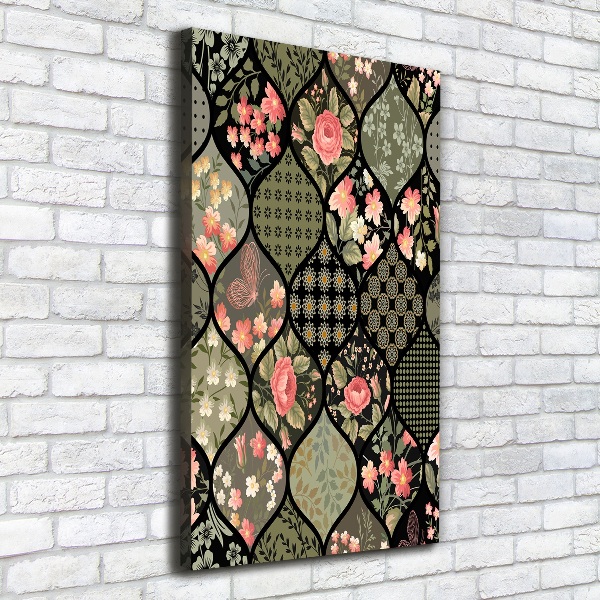 Picture canvas print Floral pattern