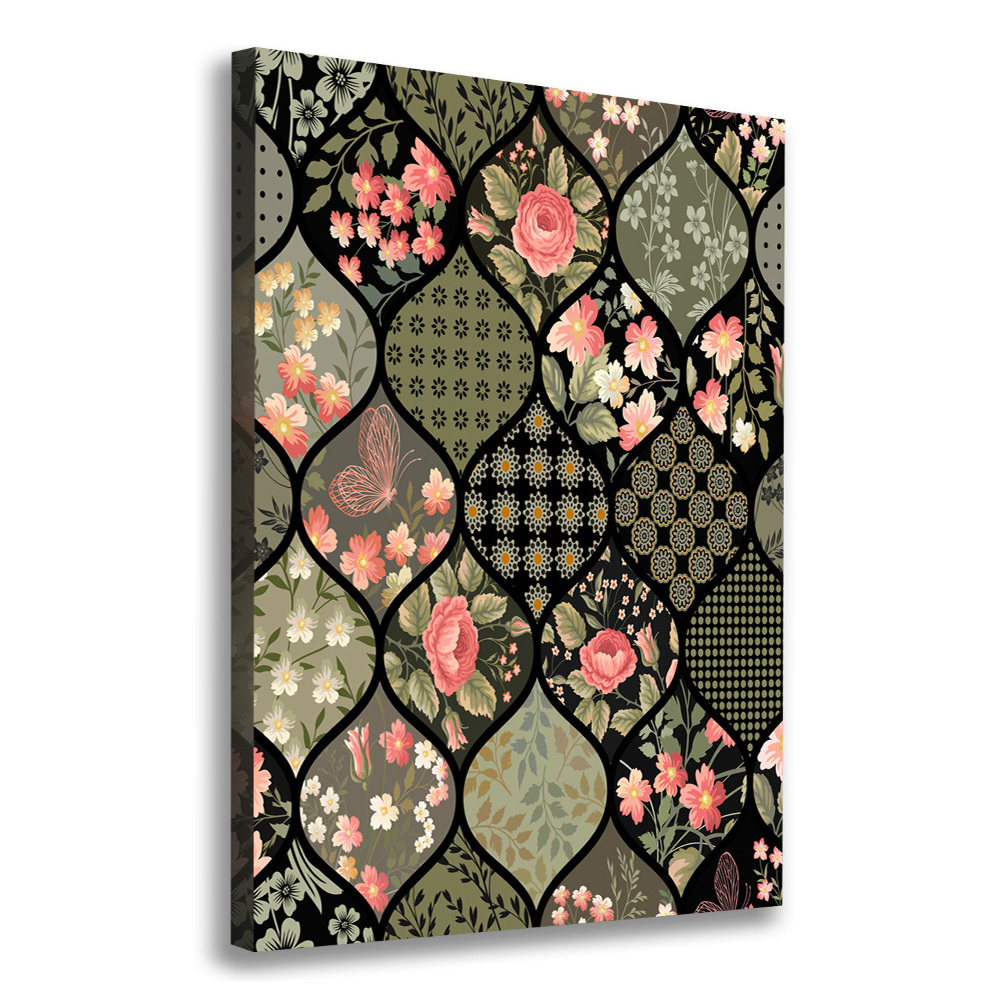 Picture canvas print Floral pattern