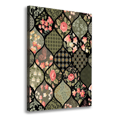 Picture canvas print Floral pattern