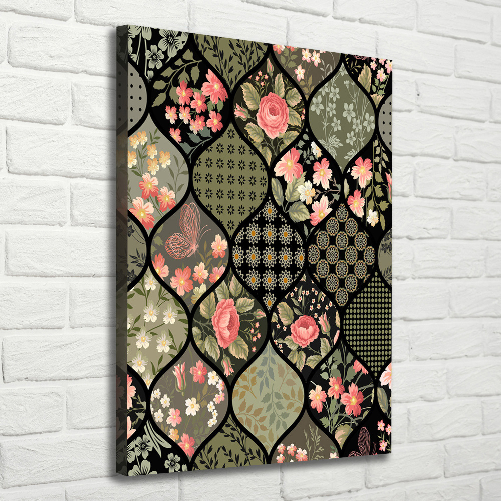 Picture canvas print Floral pattern