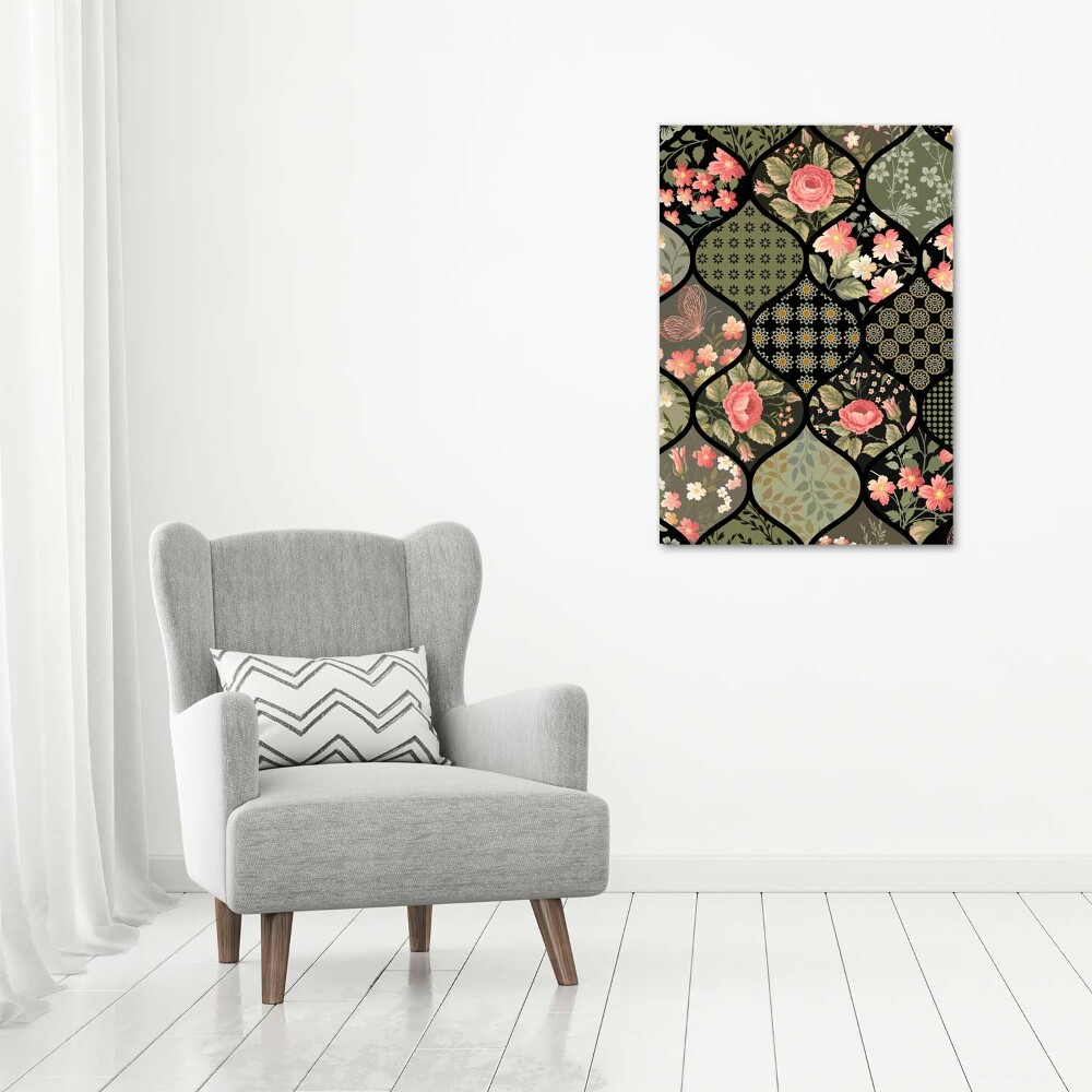 Picture canvas print Floral pattern